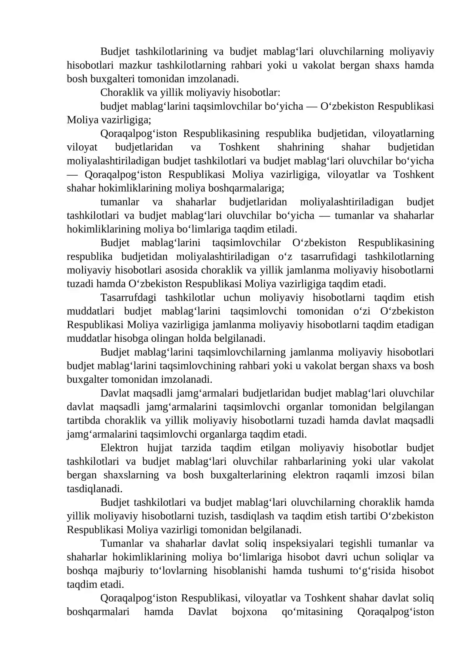 Budjet hisobi va hisoboti 2
