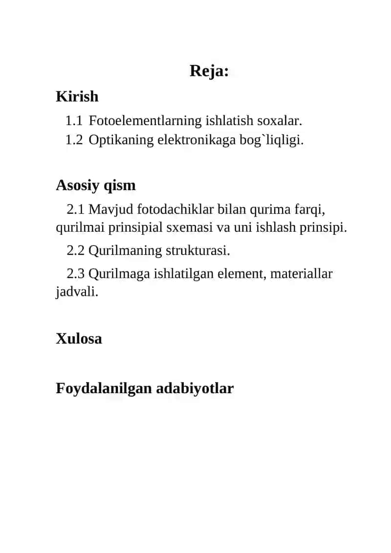 Fotorezistor yordamida xonalarni yoritish chiroqlarini boshqarish 2