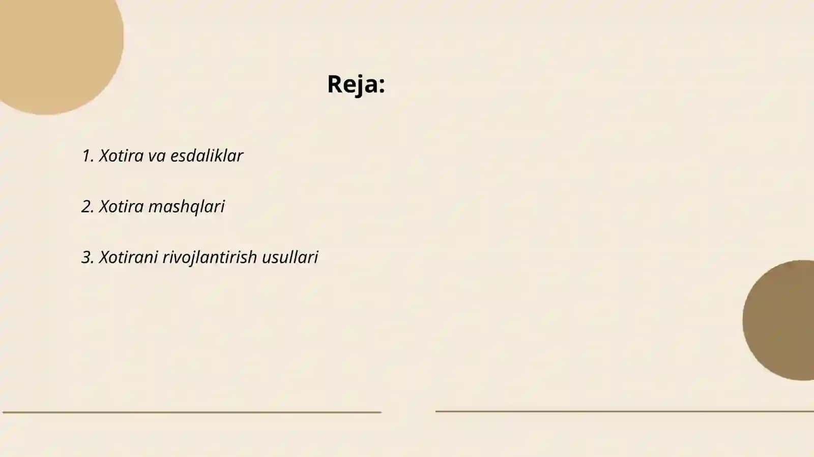 Xotira va esdaliklar 2