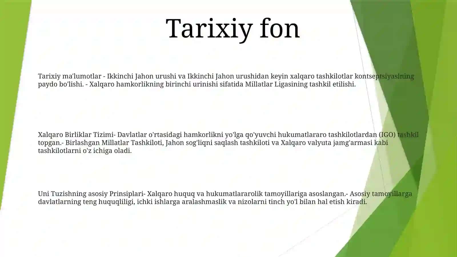Xalqaro Birliklar Tizimi Va Uni TuzishningAsosiyPrinsiplari 2