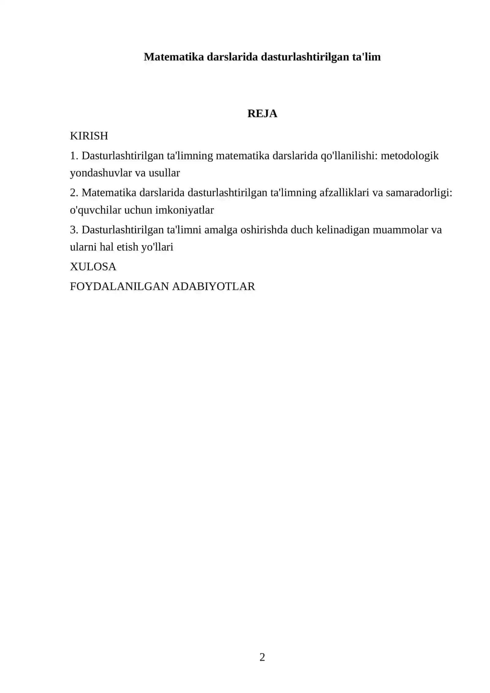 Matematika darslarida dasturlashtirilgan ta'lim 2
