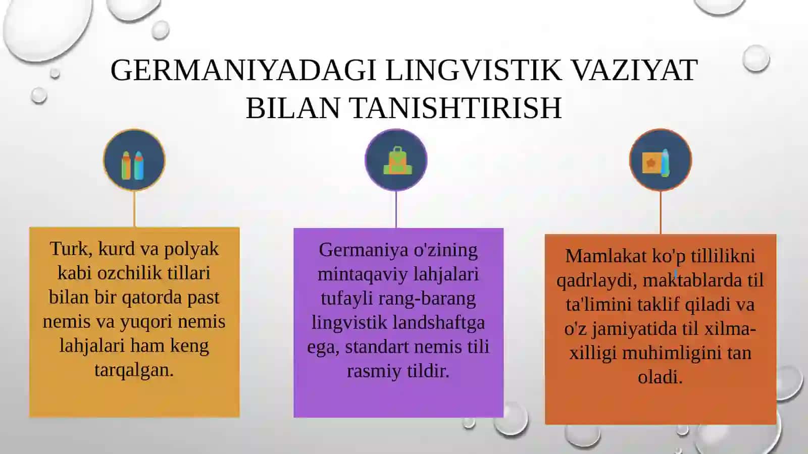 Germaniyadagi lisoniy vaziyat 2