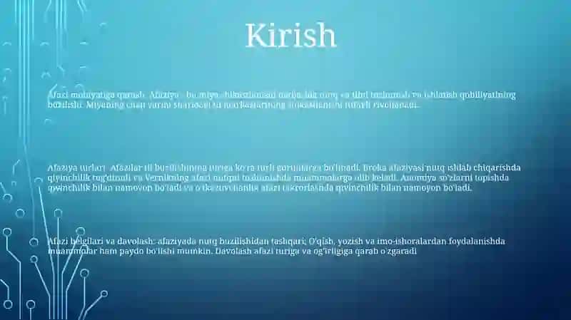 Afaziya Turlari Va Ularning Namoyon Bo'Lishi Hamda Bartaraf Etish Metodikasi 2