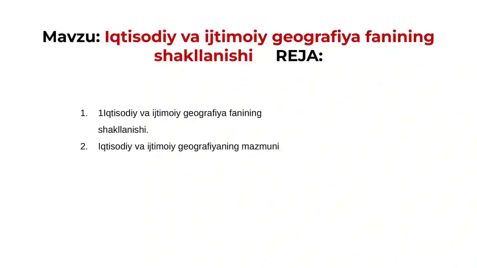 Iqtisodiy va ijtimoiy geografiya fanining shakllanishi 2