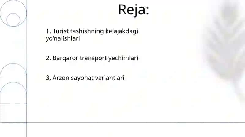 Turistlarga maxsus transport vositalarida xizmat ko‘rsatish 2