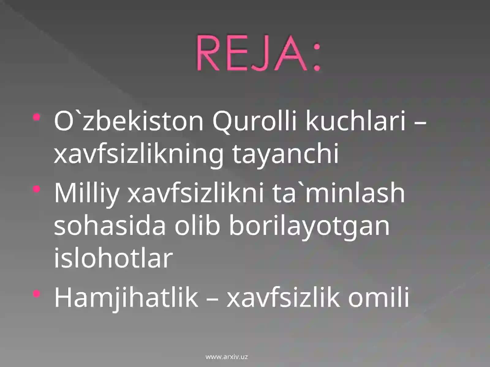 O`zbekiston Qurolli kuchlari – xavfsizlikning tayanchi 2