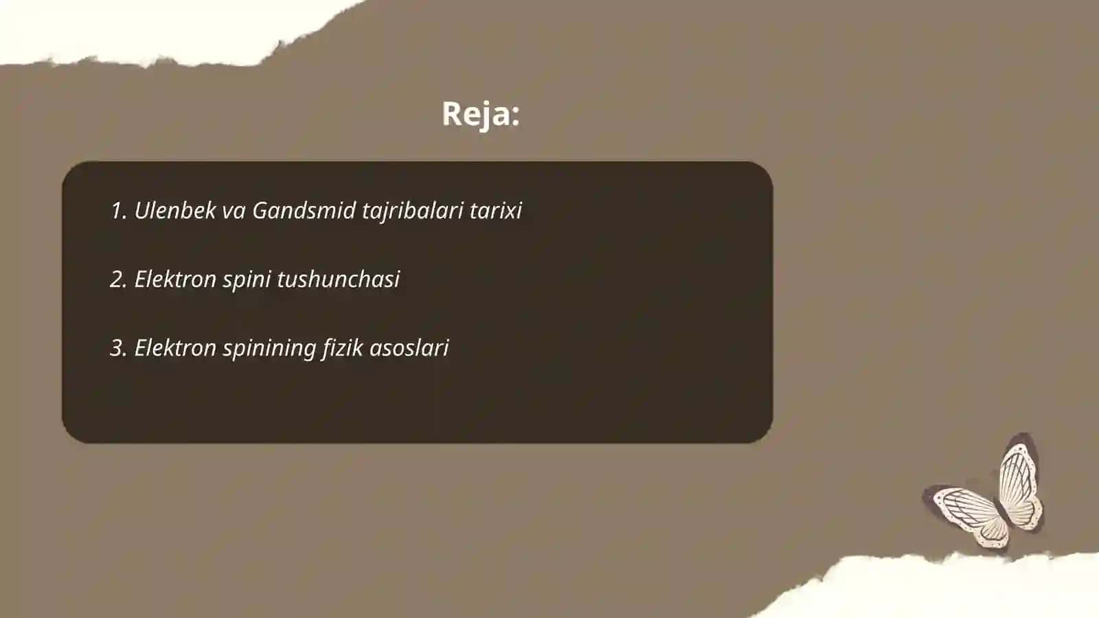 Ulenbek va gandsmid tajribalari va elektron spini 2