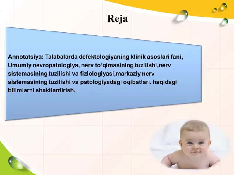 Defektologiyaning klinik asoslari faniga ta’rif 2