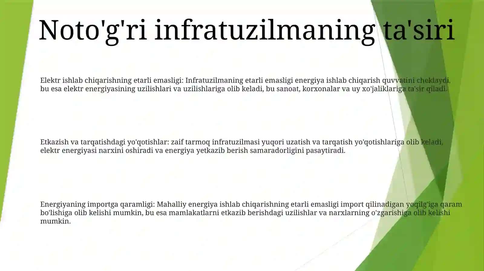 Ishdan Chiqish Va Buzilishlarining Sabablari,Energetika Sohasida 2