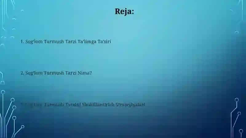 Sog'lom Turmush Tarzi Ta’limga Ta’siri 2