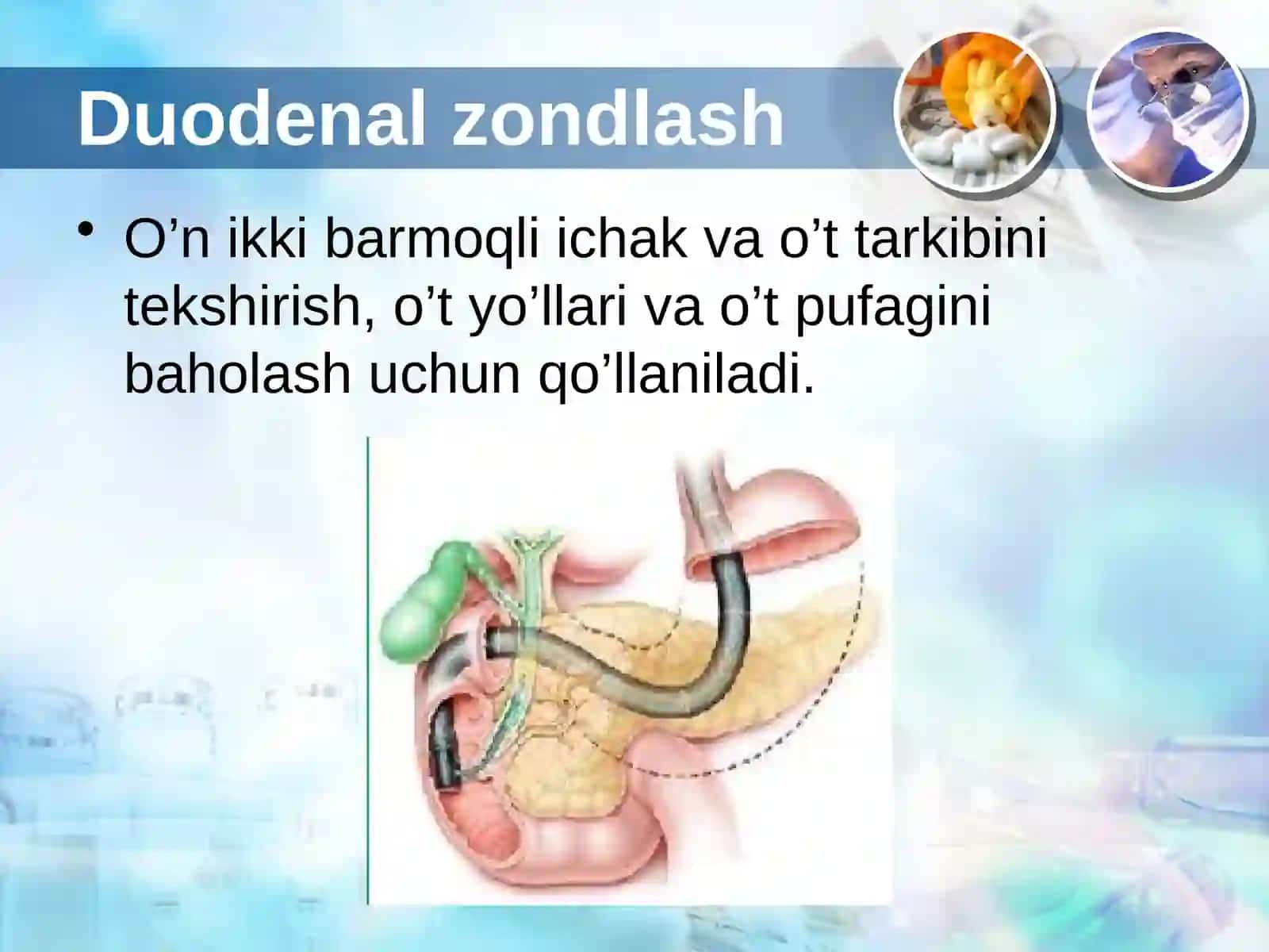 Jigar va o’t yo’llarini labarator va instrumental tekshirish usullari 2
