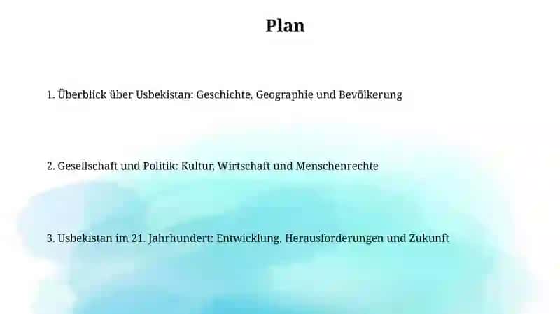 Überblick über Usbekistan: Geschichte, Geographie und Bevölkerung 2