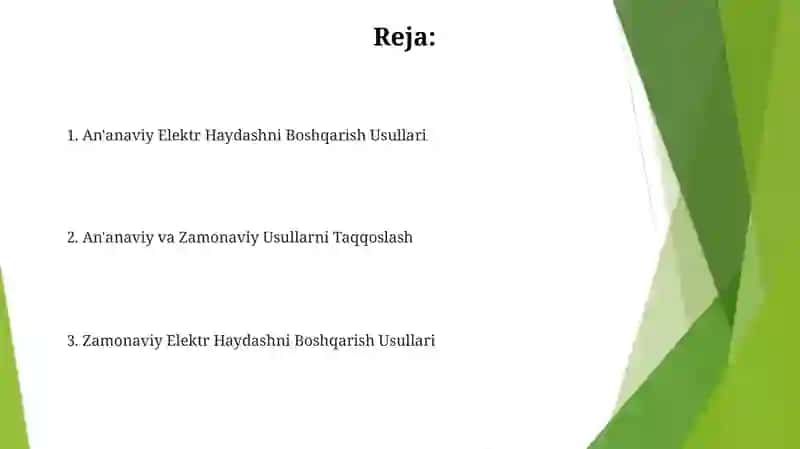 Elektr yuritmalarini boshqarishning ananaviy va zamonaviy usullarini solishtirish 2
