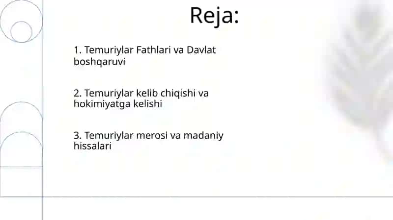 TEMURIYLAR sulolasi 2