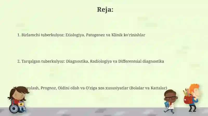 Tuberkulyozning klinik tasnifi 2