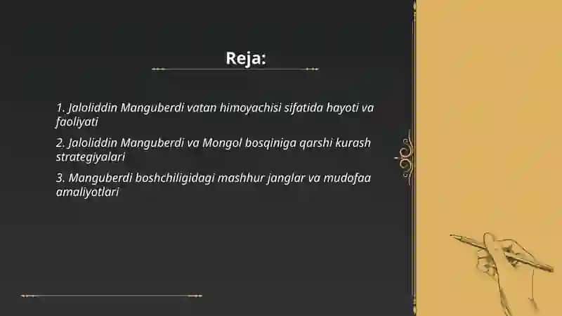 Jaloliddin Manguberdi vatan himoyachisi 2
