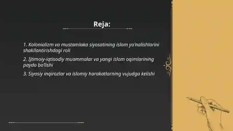 islom oqimlari va yoʻnalishlarining paydo boʻlish sabablari va etiqoddagi boʻlinishlarning sabablari va oqibatlari 2