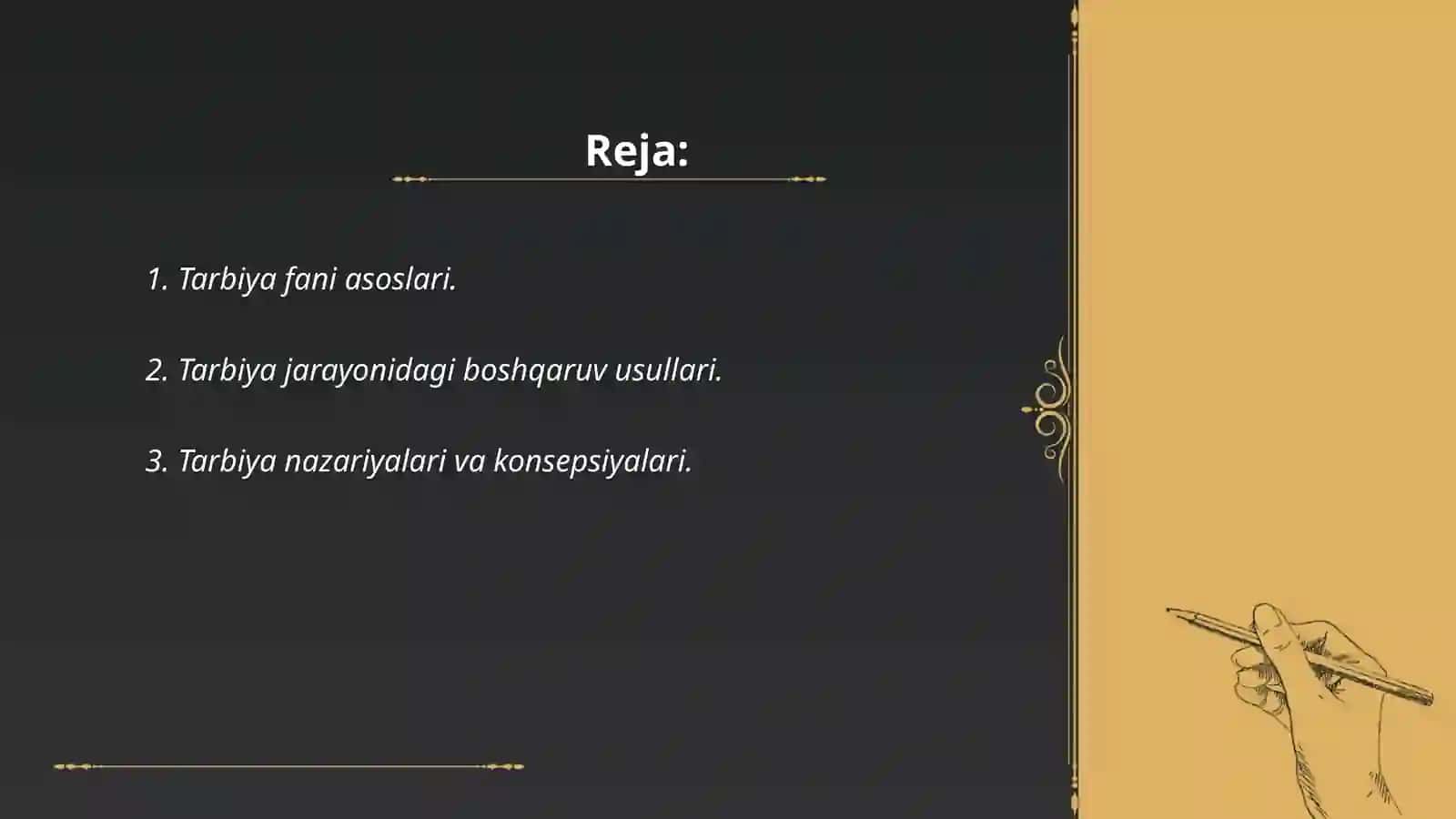 Tarbiya fani asoslari 2