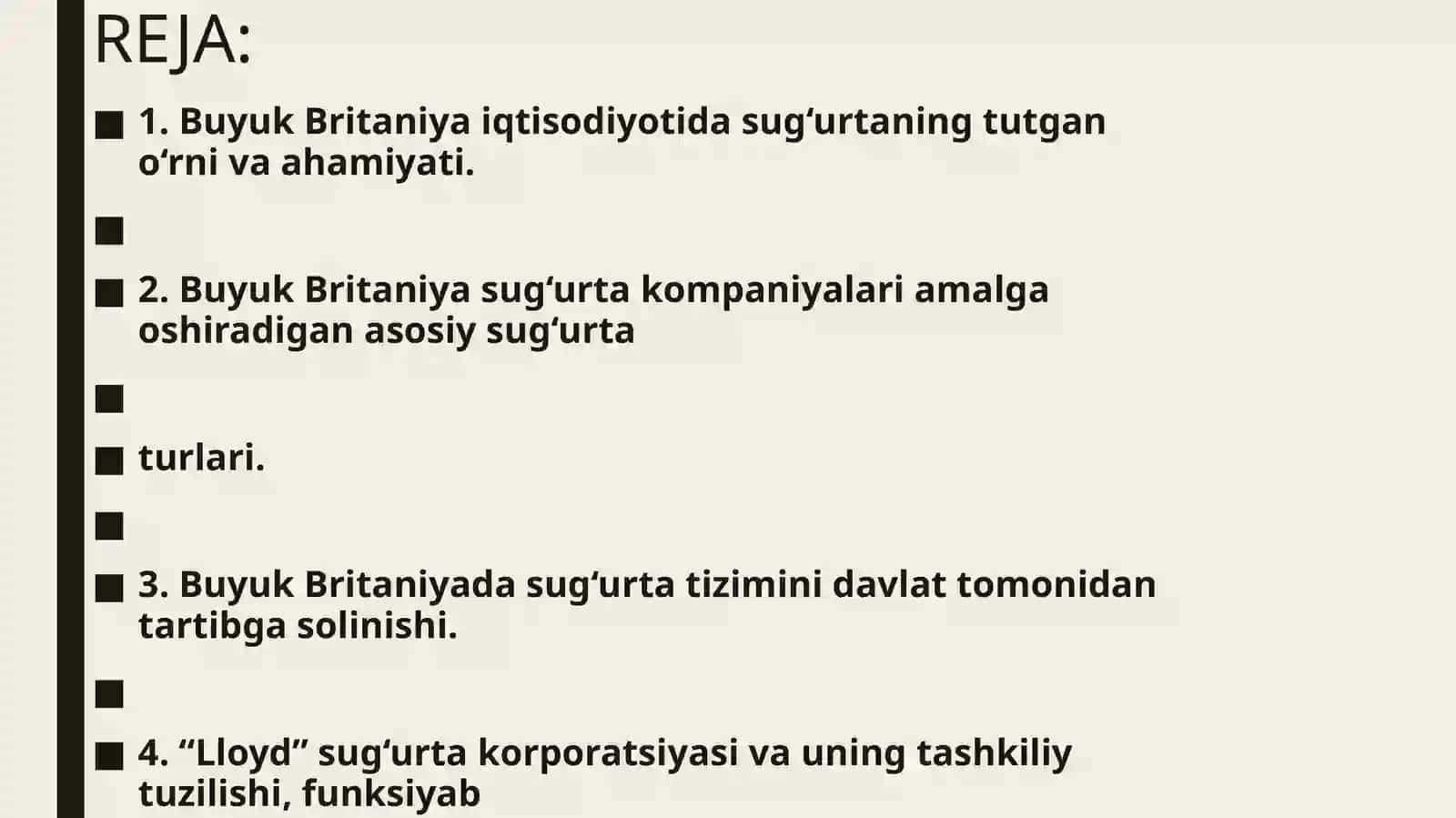 Buyuk britaniya sug’urta tashkiloti 2