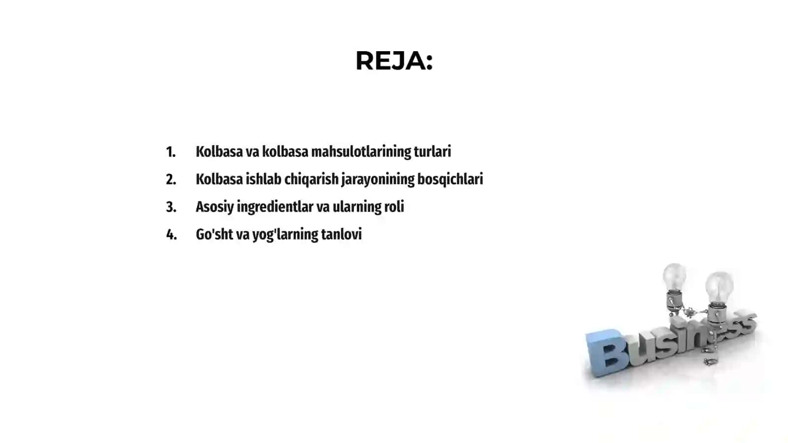 Kolbasa va kolbasa mahsulotlari va ularni ishlab chiqarish jarayoni hisobi 2