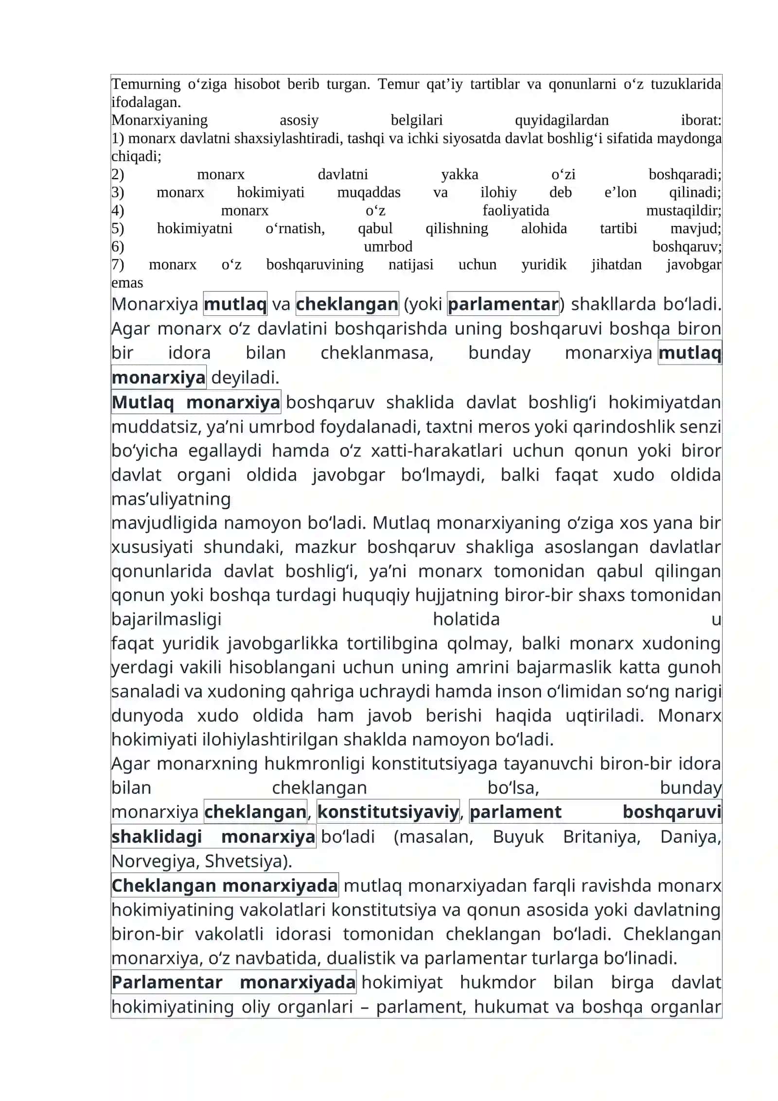 Davlat shakllari va turlari 2