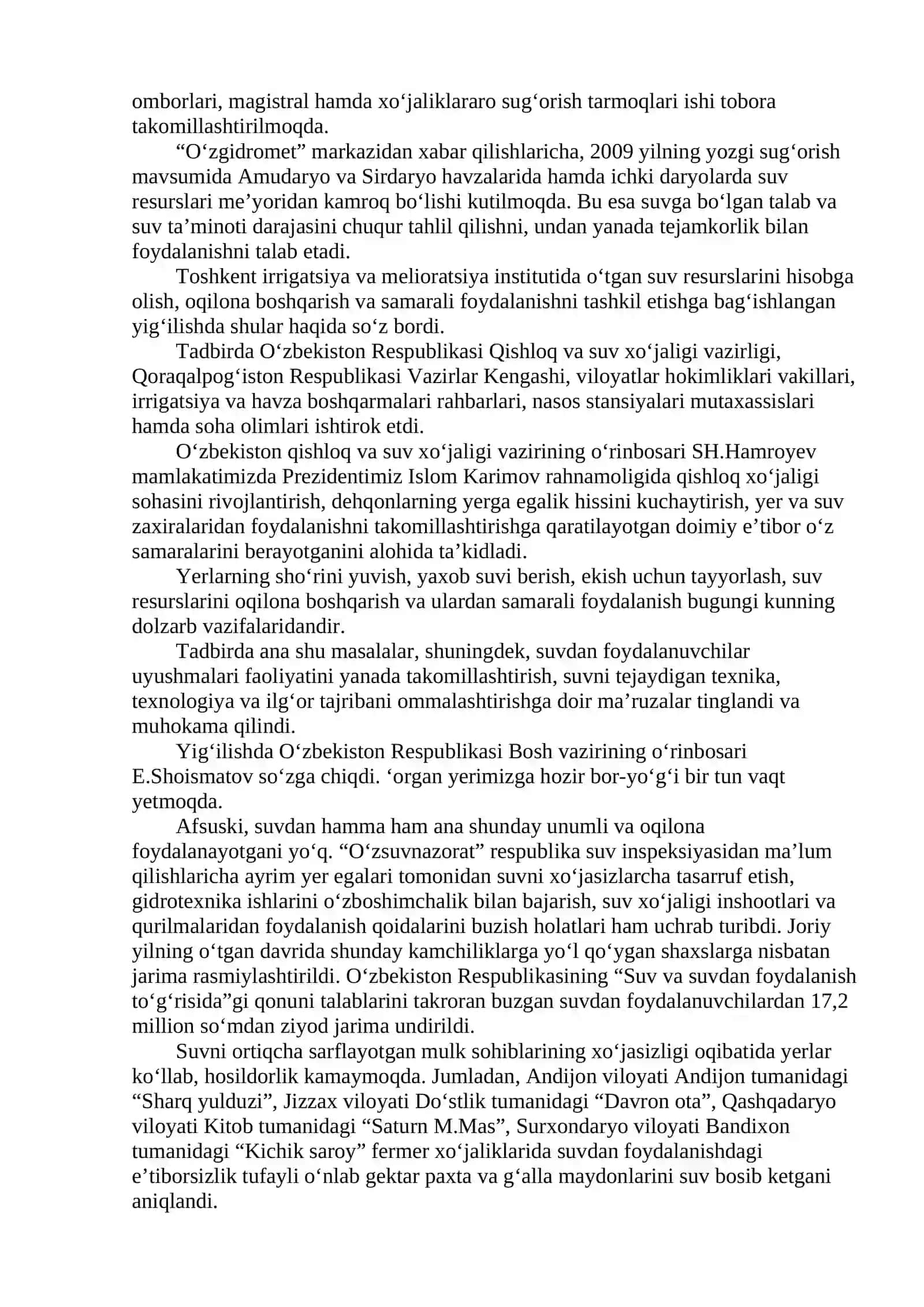 SUVDAN OQILONA FOYDALANISH 2