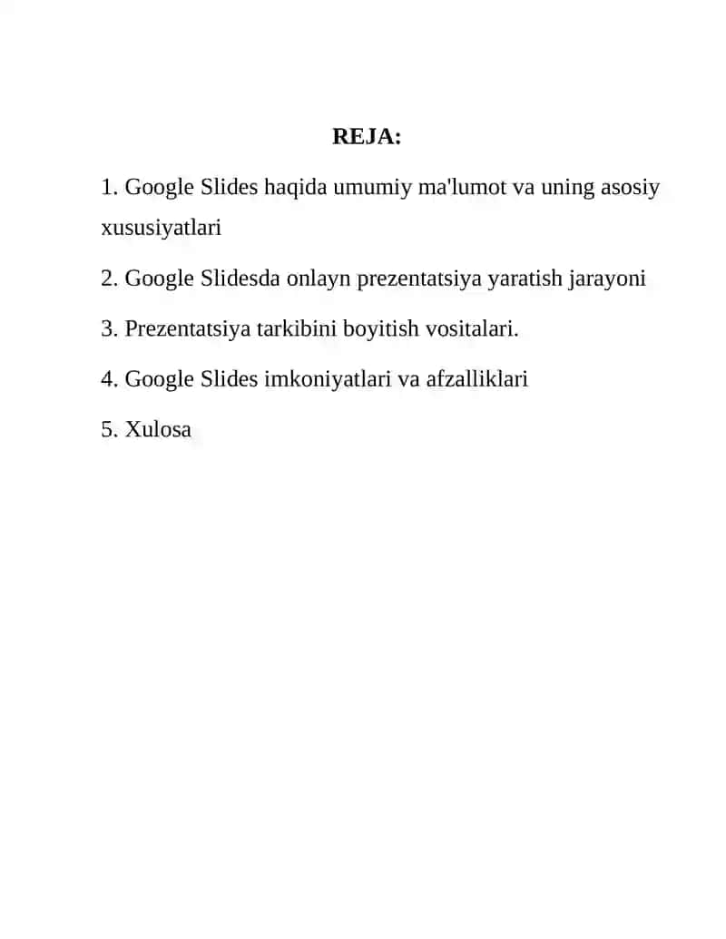 Google Slidesda onlayn prezentatsiya yaratish 2