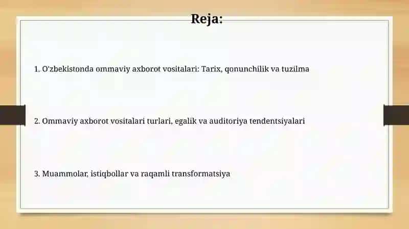 Ommaviy axborot vositalari 2