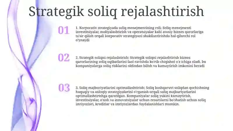 Korporativ Strategiyada Soliq Menejmentining Roli: Strategik Rejalashtirish Va Soliq Majburiyatlarini Optimallashtirish 2