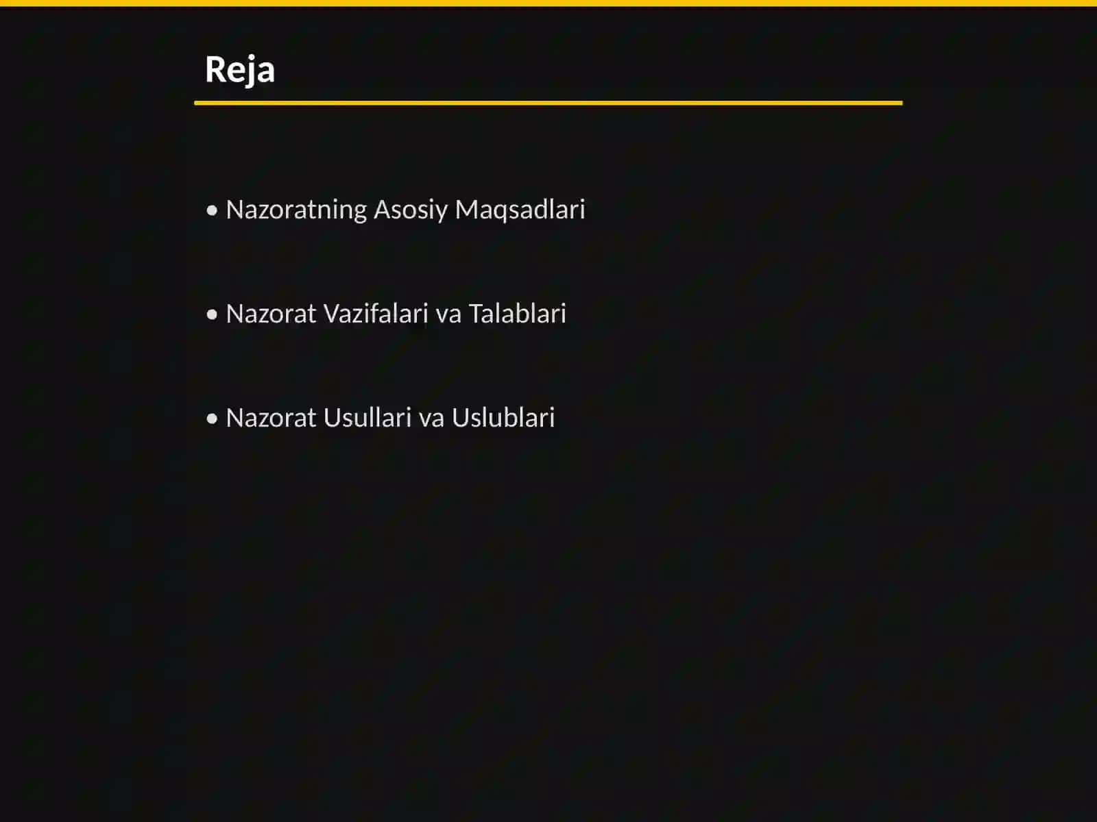 Nazoratning maqsadi, vazifalari, va usullari 2