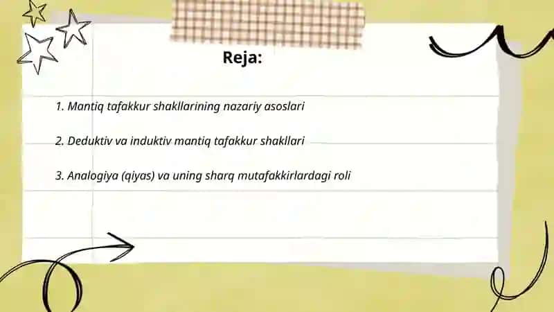 Mantiq tafakkur shakllari haqidagi fan 2