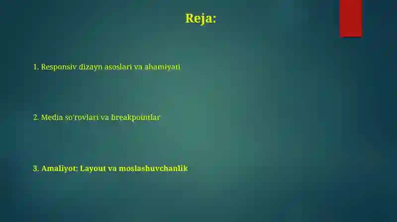 Responsiv dizaynvamedia queries 2