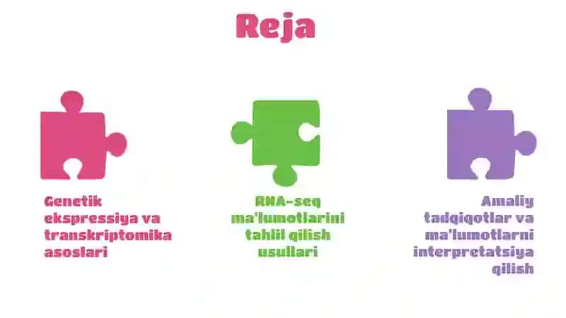 Genetik ekspressiya va transkriptomika RNA-seq ma’lumotlarini tahlil qilish 2