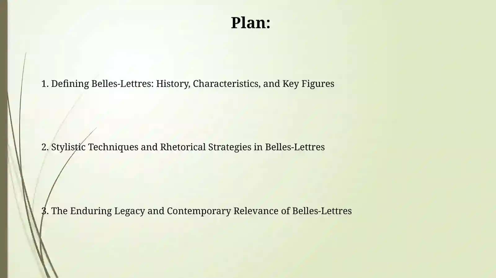 Belles-Lettres Functional style 2