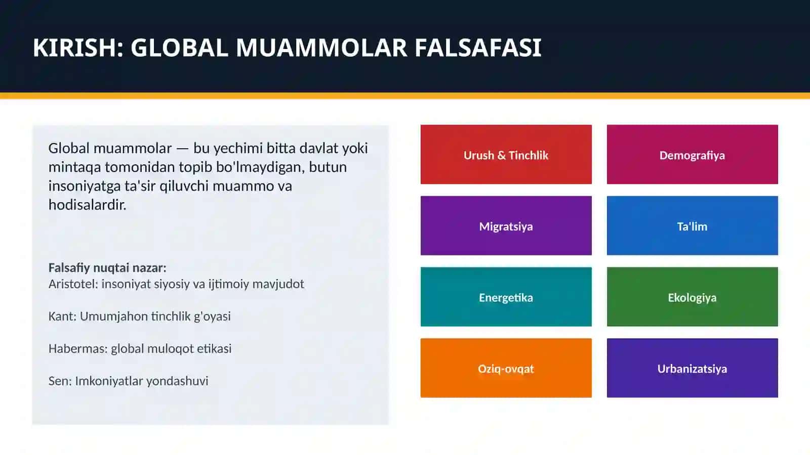 GLOBAL MUAMMOLAR TASNIFI 2