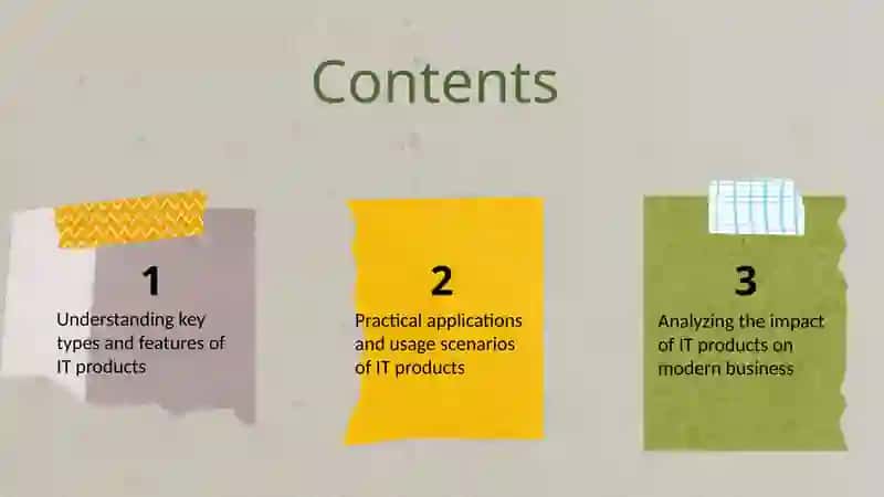 Key Types of IT Products 2