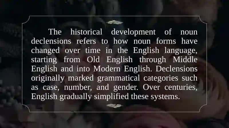 The Historical Development of Noun Declensions 2