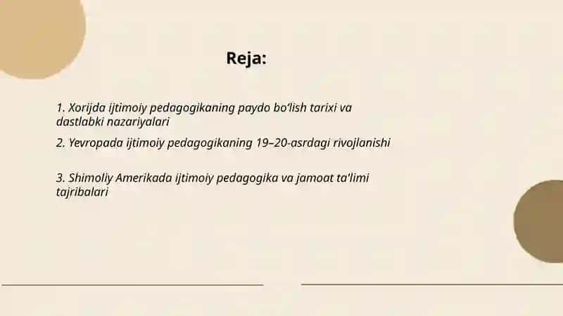 Xorijda va O‘zbekistonda ijtimoiy pedagogikaning rivojlanish tarixi 2