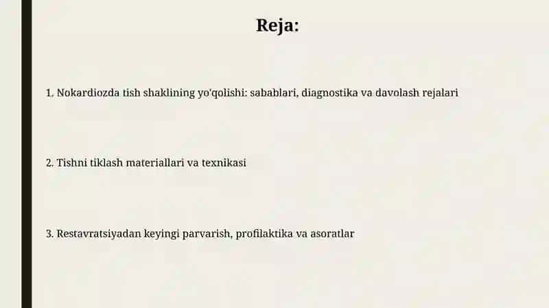 Nokardioz kasalliklarida tish shaklini tiklashning klinik prinsinsiplari 2
