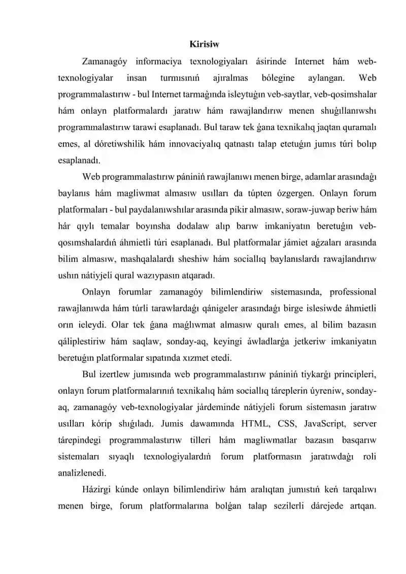Frilanserler ham jumis beriwshiler kurs ishi 2