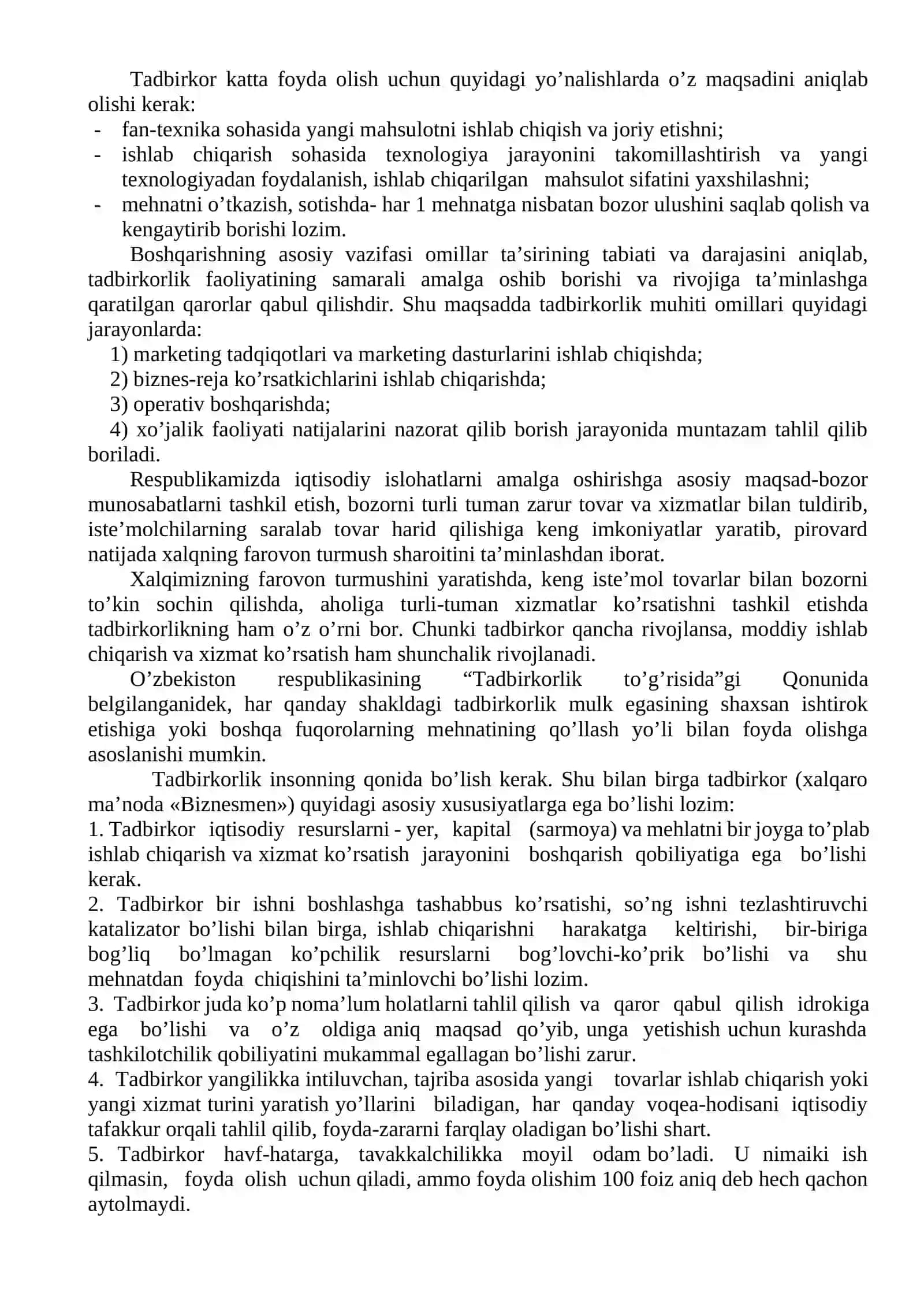 Tadbirkоrlik uchun zarur bo’lgan qоbiliyatlar 2