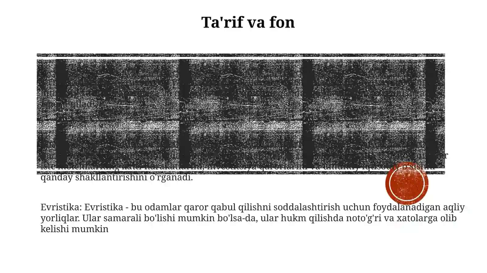 Xulq Atvor IqtisodiyotiVaEvristika 2