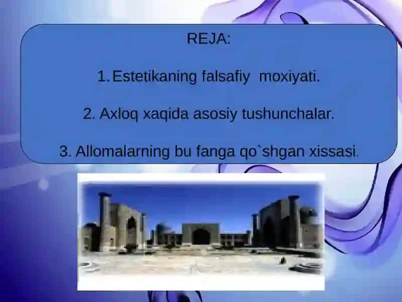 AXLOQIY IDEALNING FALSAFIY BILIMLAR TIZIMIDA TUTGAN O‘RNI 2