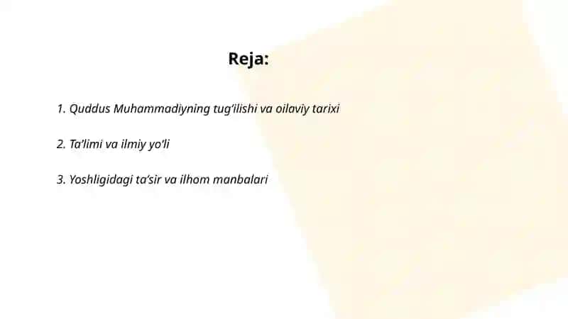 Quddus Muhammadiy haqida maʼlumotlar 2