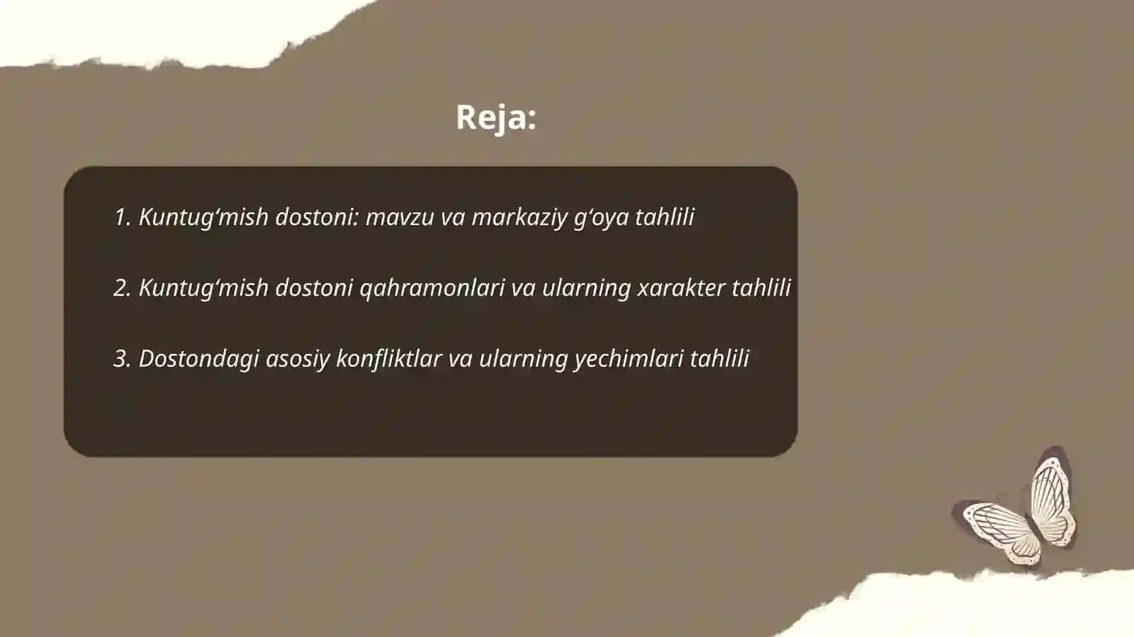 Kuntugʻmish dostoni tahlili 2