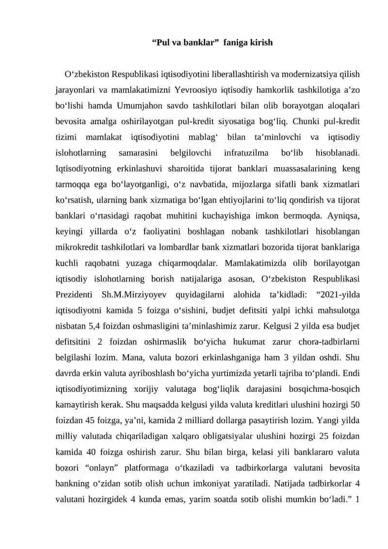 Pul va banklar 2
