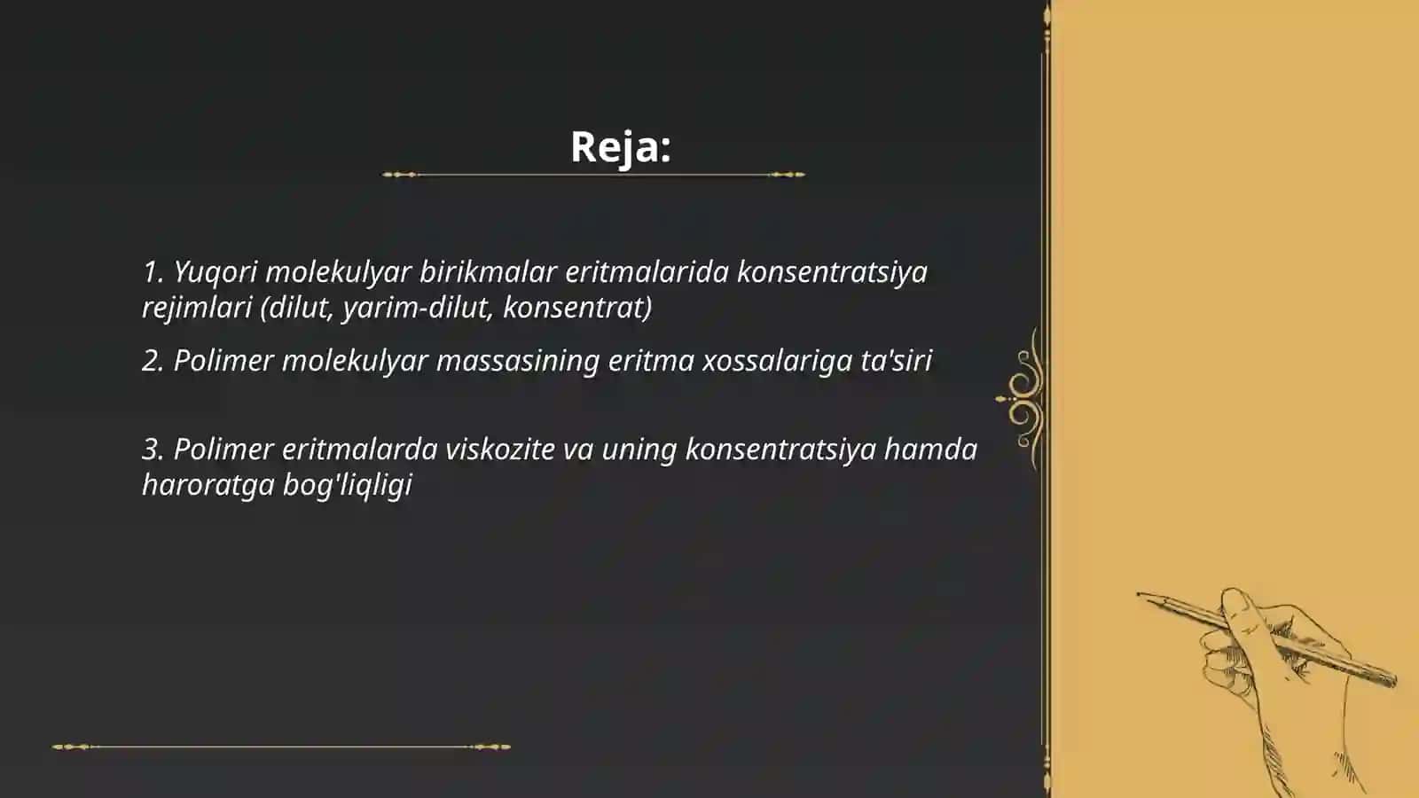 Yuqori molekulyar birikmalar eritmalarning xossalari. Qonning reologik xossalari 2