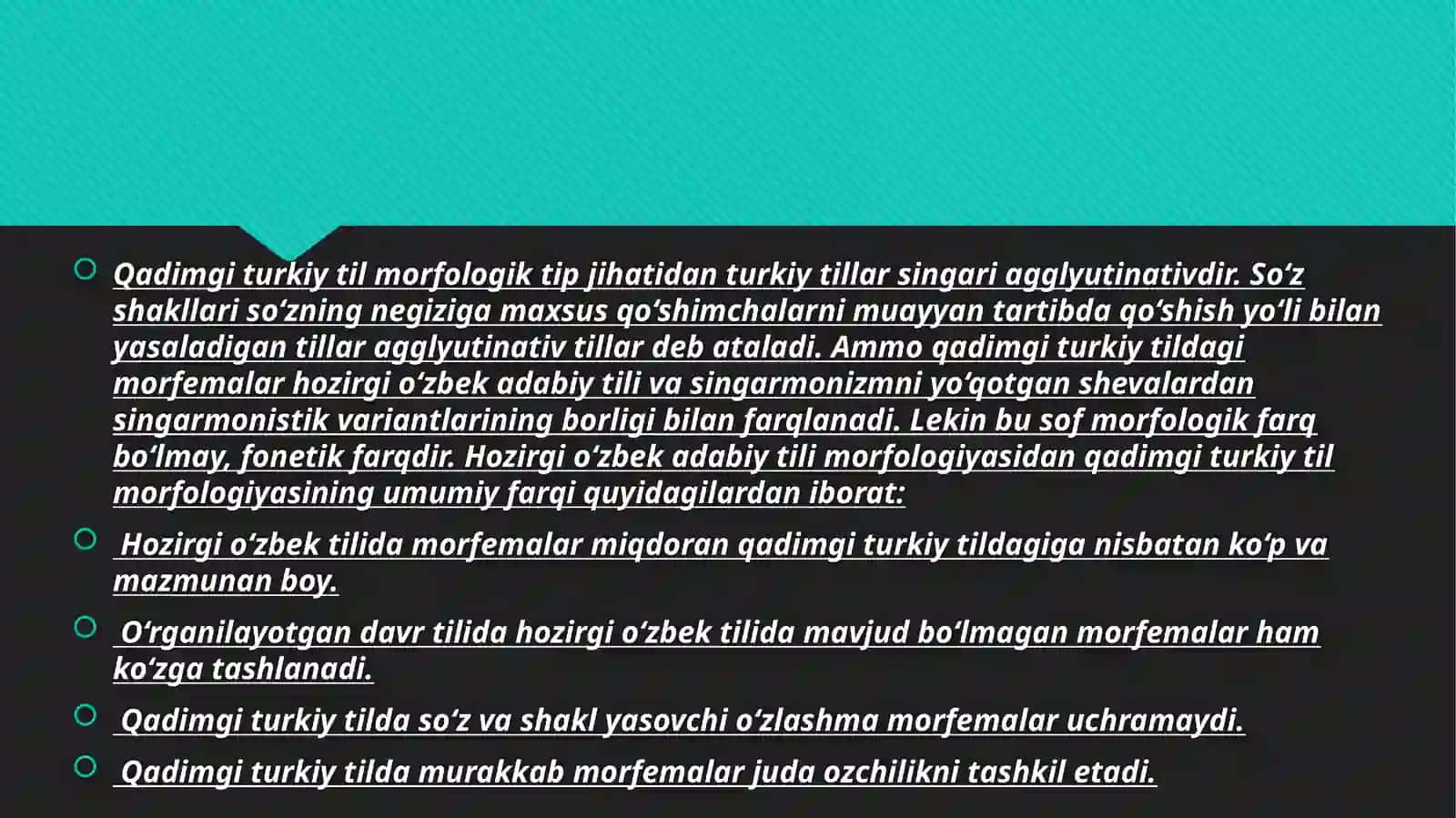 Morfologiya. Ot so‘z turkumi 2