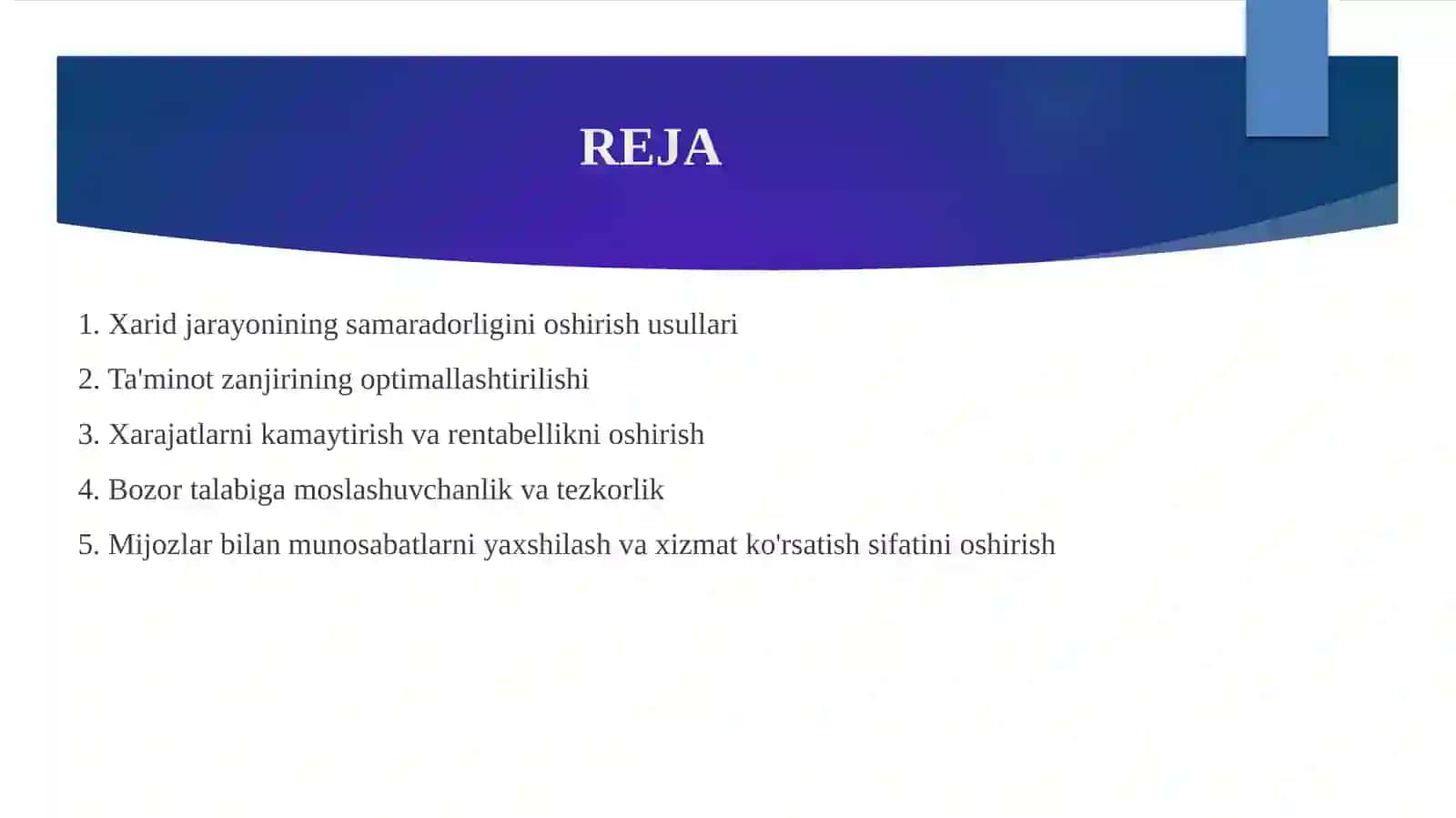 Korxonlarda xarid logistikasining strategik ahamiyati 2