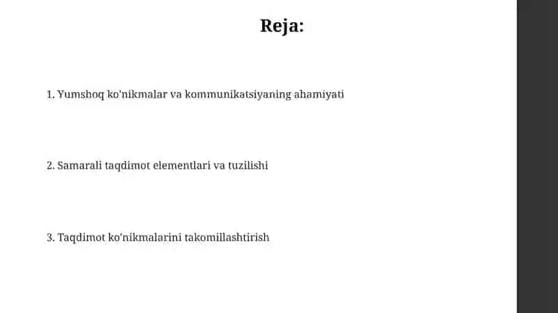 Komunikativlik va Samarali Taqdimot Sanati 2